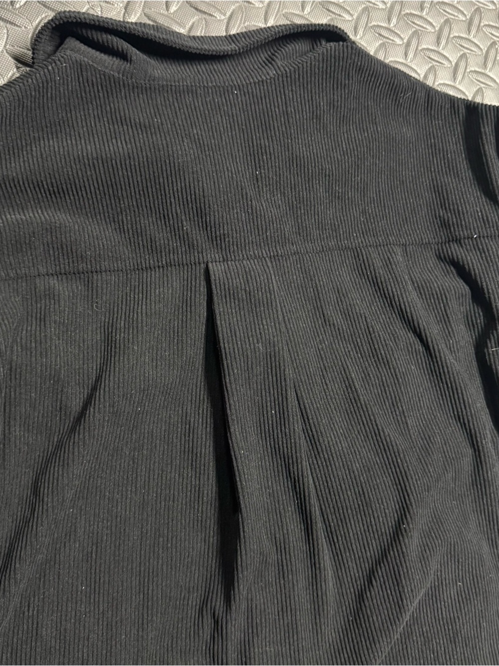Black Ribbed Button Front Shacket Jacket Women’s Small - Picture 10 of 10
